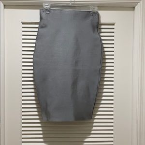 Silver Bandage Skirt